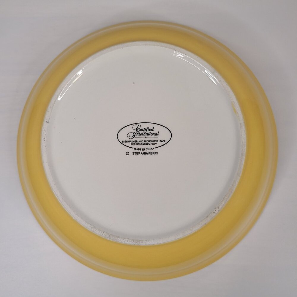 Certified International Stef Ania Ferri Roma 9" Pasta Bowl with Large Olives - Picture 3 of 5